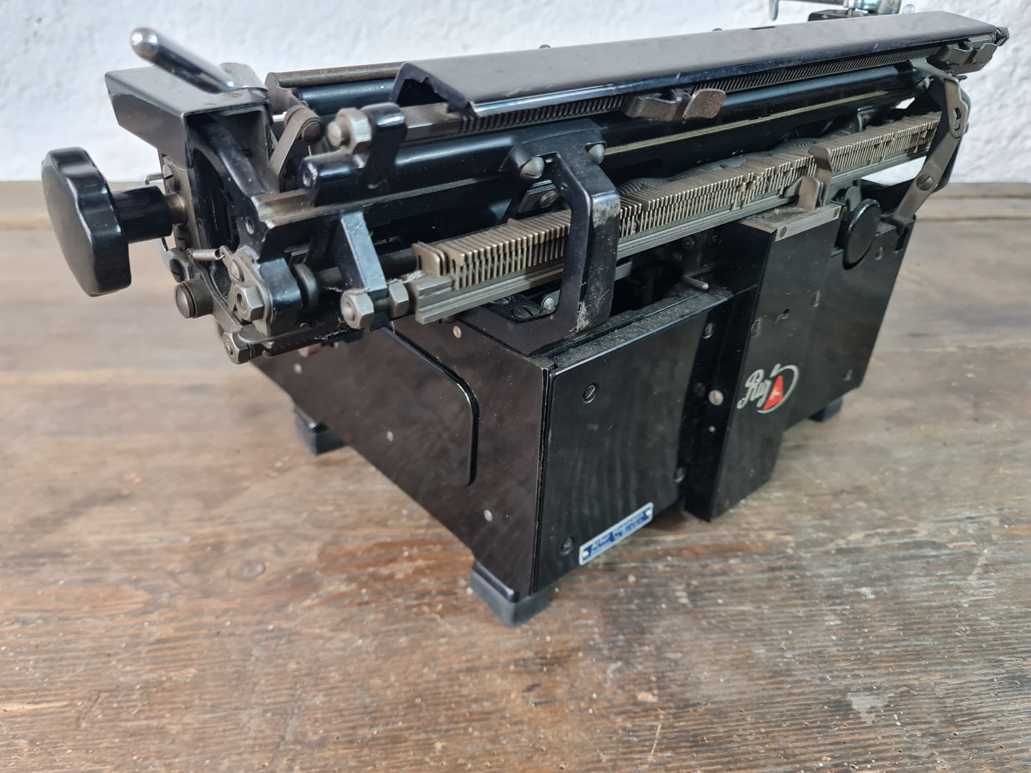 Ruf Buchungsmaschine schwarz glänzend Kassenschreibmaschine